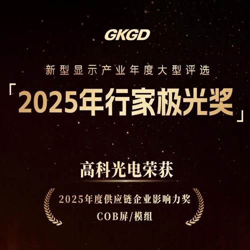 极光见证-高科光电荣膺2025行家极光奖双项殊荣!